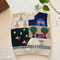 AS IS Vintage Eagles Eye 80s Shetland Wool Sweater Vest | 3D Farm Scene Knit