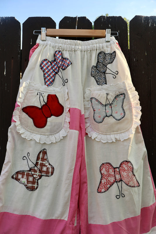 The Mariposa Ruffle Quilt Top Pants