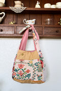 Rosy Heirloom Tie-Strap Bag