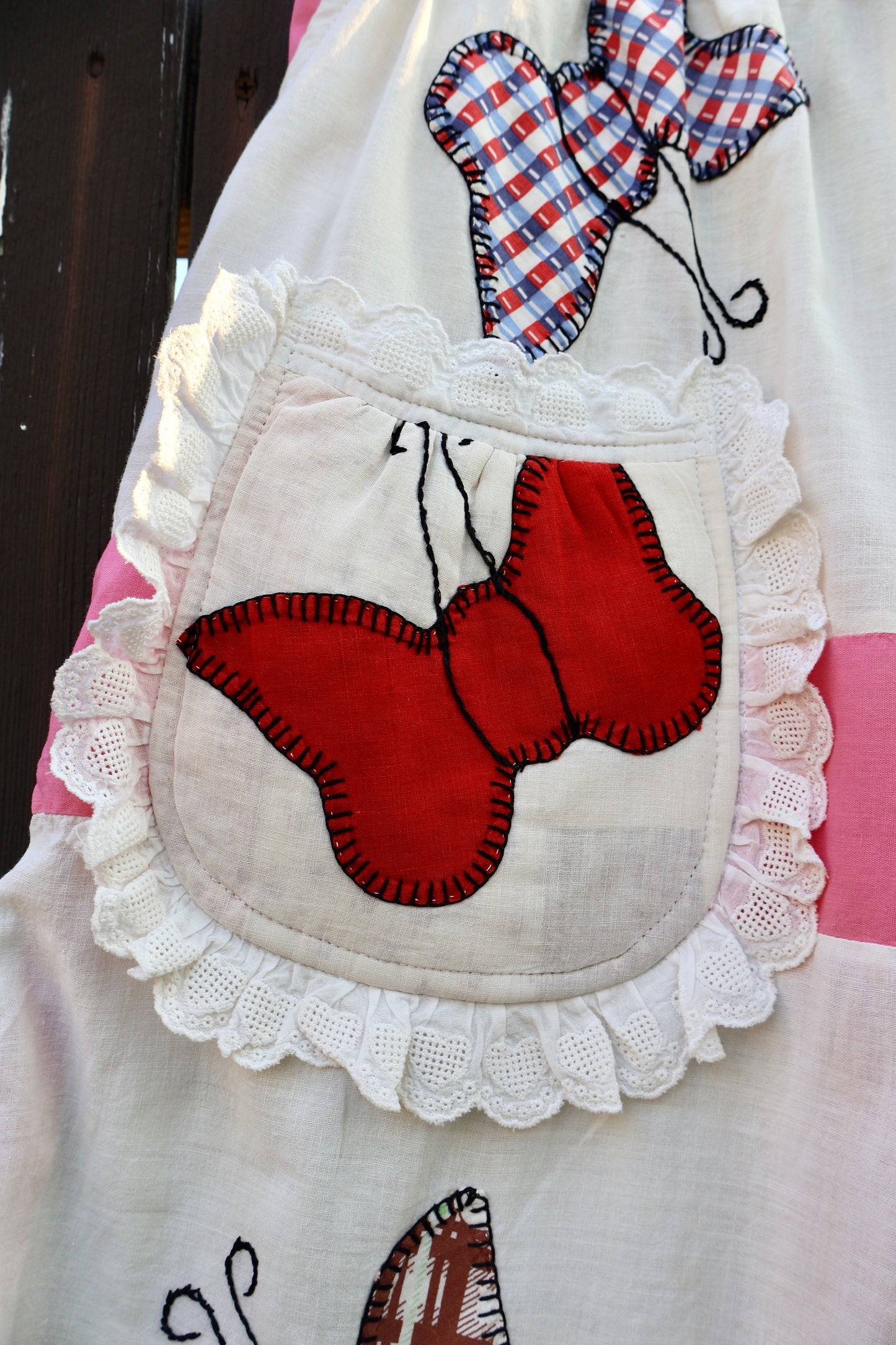 The Mariposa Ruffle Quilt Top Pants