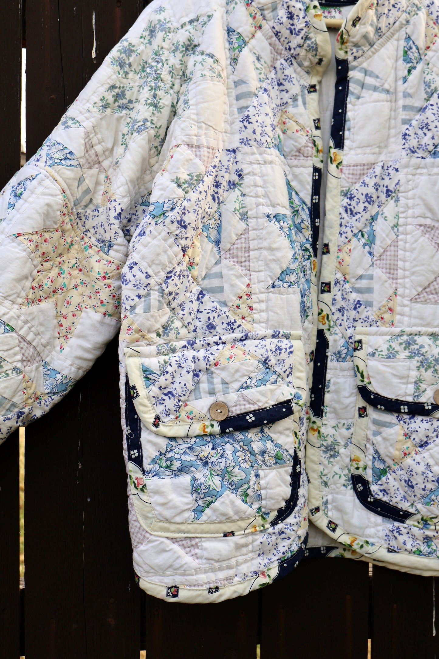 The Maribel Blue Garden Jacket