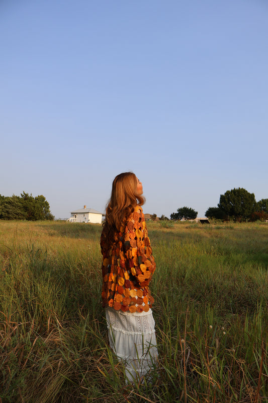 Autumn Harvest Yo-Yo Quilt Jacket
