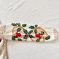 AS IS Venezia Handmade Ramie Cotton Knit Cardigan | Floral Grannycore Cottagecore Sweater