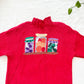 Vintage Kan Scott Hand Knit Sweater Kitchen Baking Motif Pullover