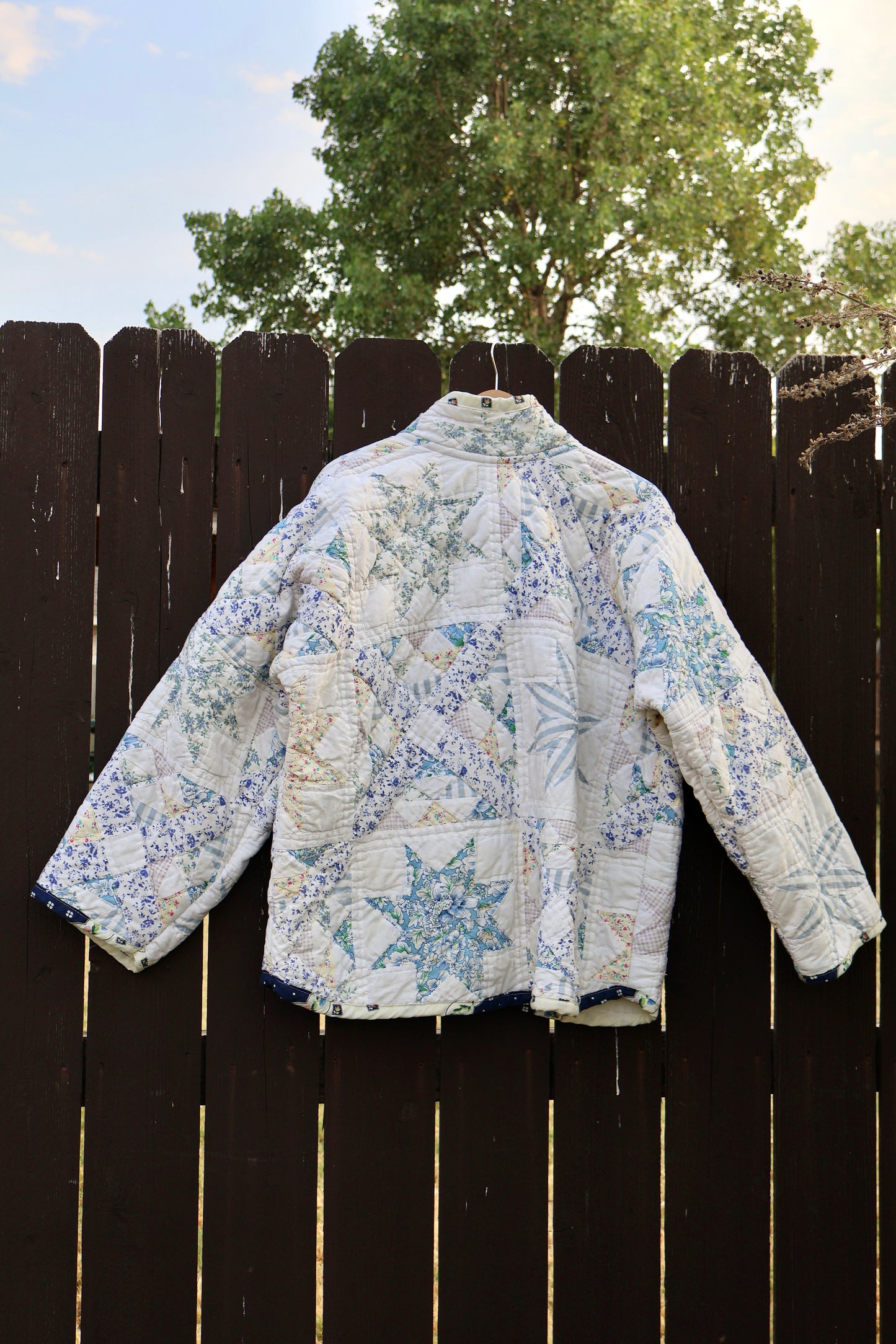 The Maribel Blue Garden Jacket