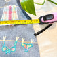 AS IS Vintage Mandalay Bay Beach Theme Embroidered Sweater Vest Blue Small Women Novelty