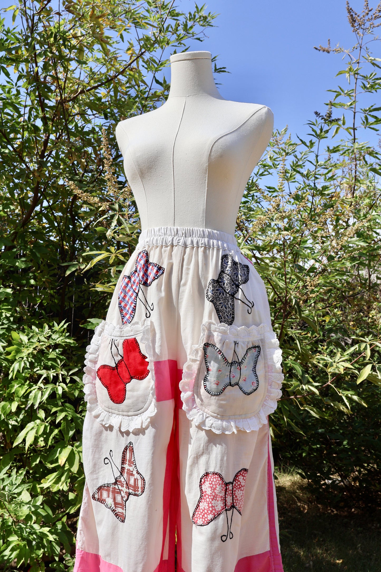 The Mariposa Ruffle Quilt Top Pants