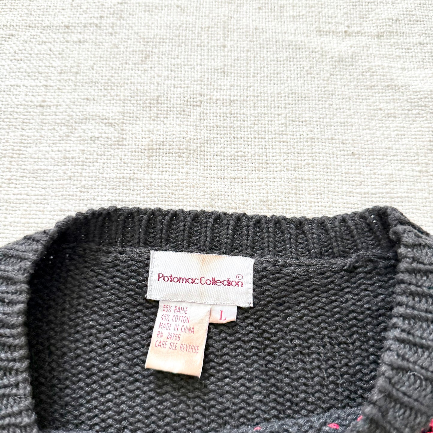 1994 Christmas Wreath Sweater | 90s Festive Knit Pullover | Holiday