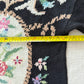 Vintage 80s Black Rose Knit Sweater | Women's Medium Art Wear Pullover