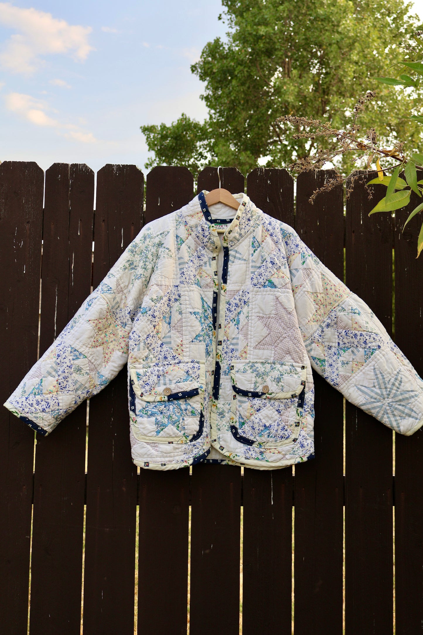 The Maribel Blue Garden Jacket