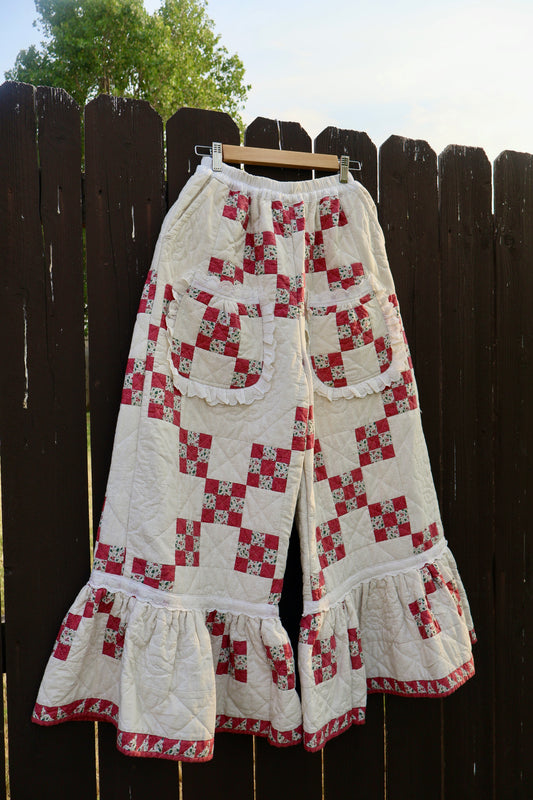 The Ruby Mae Ruffle Quilt Pants