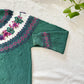 Northern Isles Cotton Cardigan | 90s Hand-Embroidered Floral Grapevine Knit Sweater