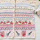 Vintage Hand Knit Wool Cardigan Sweater | Pastel Floral Cherry