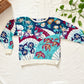 Signature by Northern Isles Hand Knit Sweater L | Floral Botanical Art Pullover