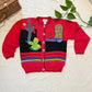 Vintage Southwest Beaded Cardigan | Cowboy Boot Cactus Western Sweater Size S