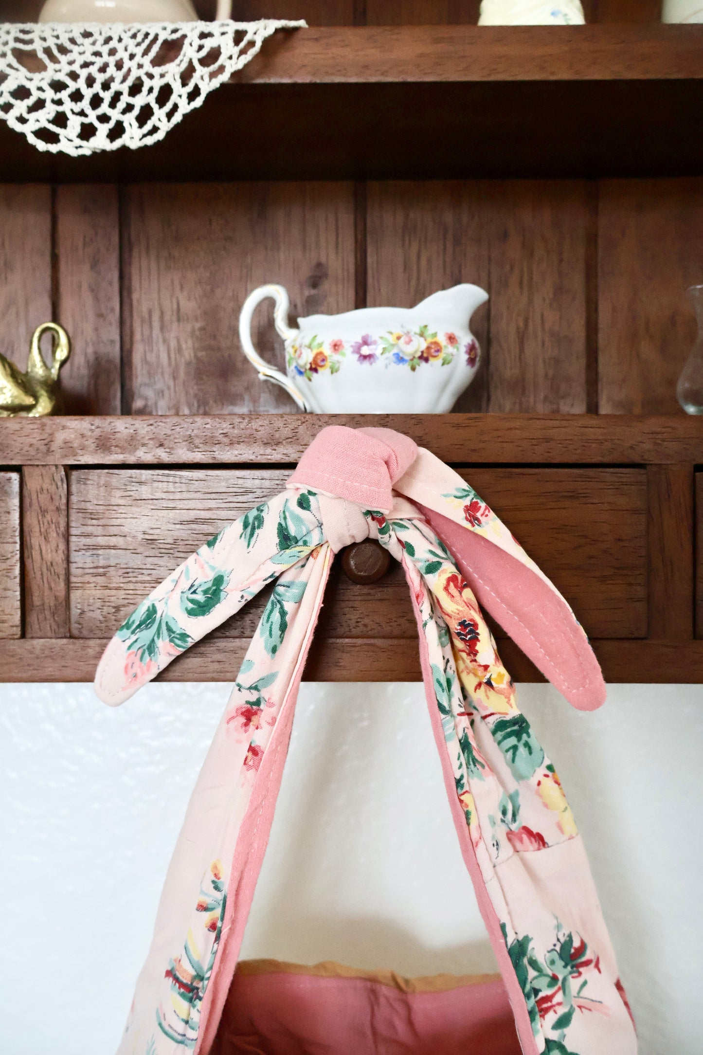 Rosy Heirloom Tie-Strap Bag