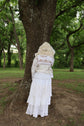 Elysia Vintage Lace Hoodie & Skirt Set