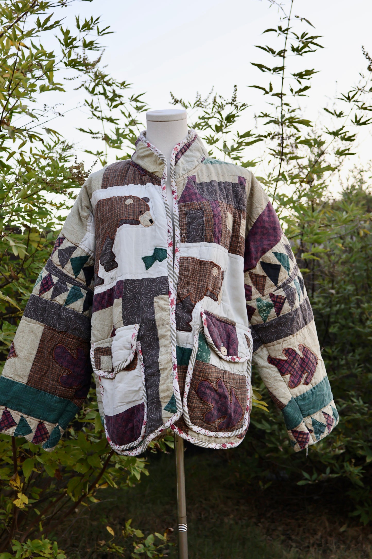 The Woodland Bear Quilt Jacket
