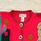 Vintage Southwest Beaded Cardigan | Cowboy Boot Cactus Western Sweater Size S