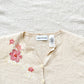 Vintage Alfred Dunner Embroidered Beach Scene Cardigan L