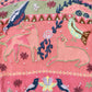 Rare Vintage Hand-Knit Animal Intarsia Sweater M | Pink Embroidered Folk Art Pullover