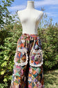 The Ramina Patchwork Ruffle Quilt Pants