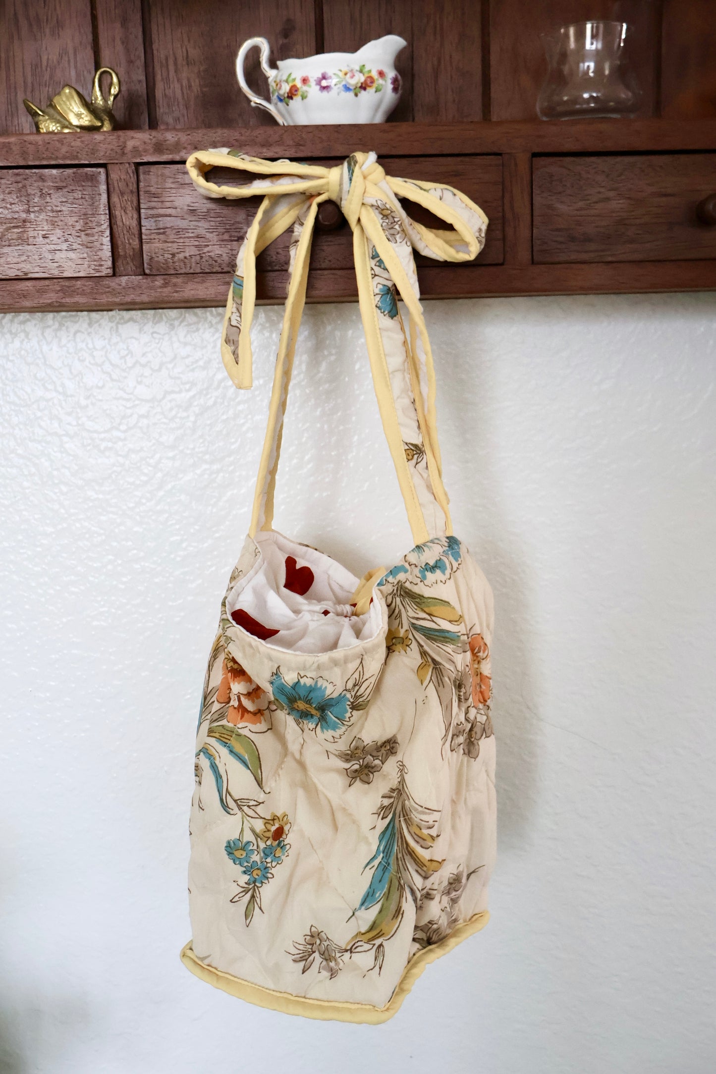 Marigold Garden Drawstring Bag