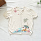 Vintage Alfred Dunner Embroidered Beach Scene Cardigan L