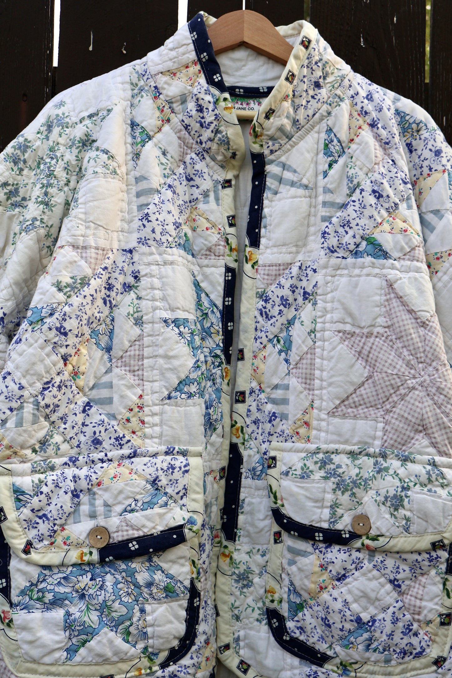 The Maribel Blue Garden Jacket