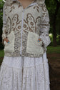 Elysia Vintage Lace Hoodie & Skirt Set