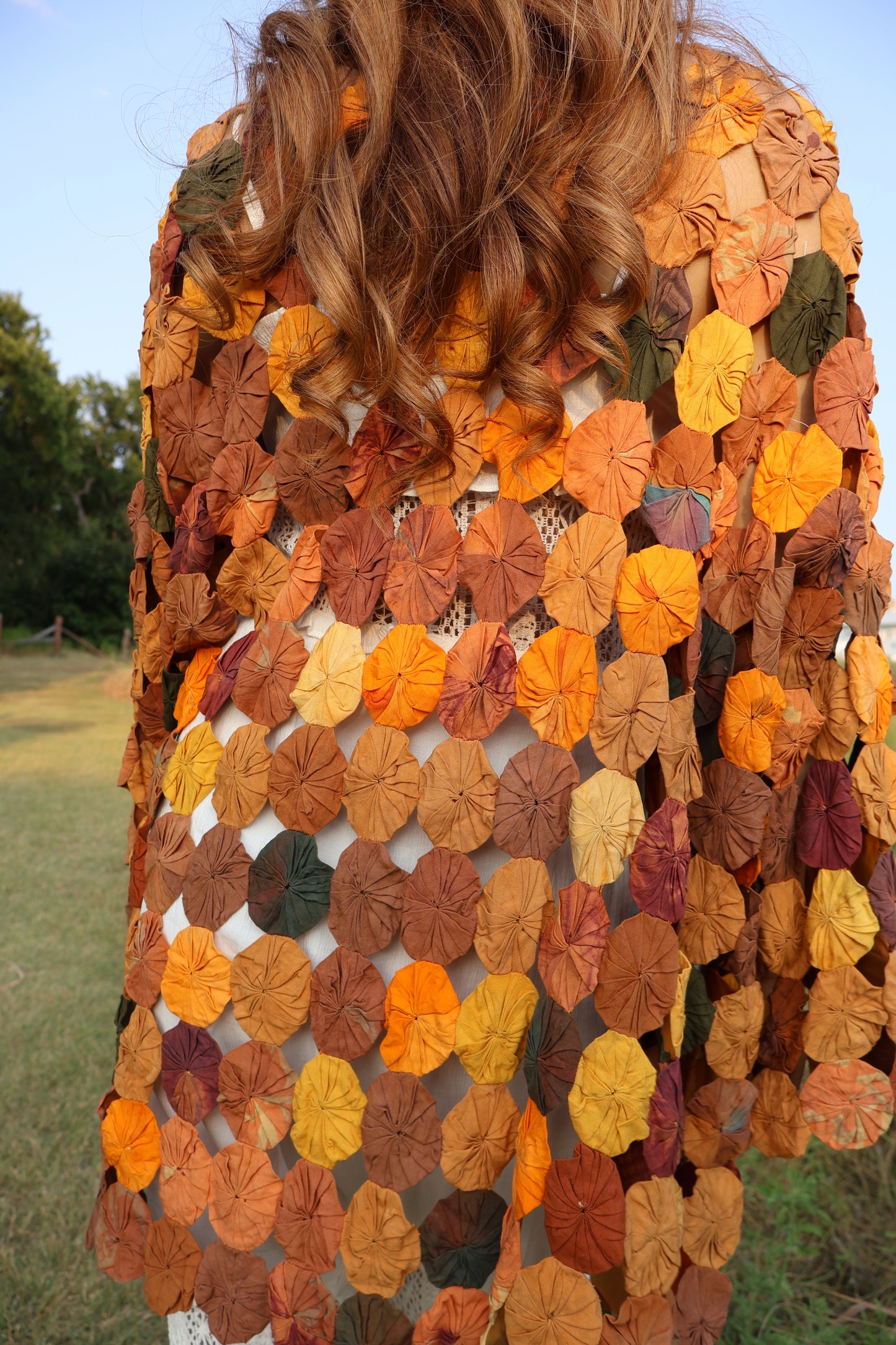 Autumn Harvest Yo-Yo Quilt Jacket