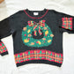 1994 Christmas Wreath Sweater | 90s Festive Knit Pullover | Holiday