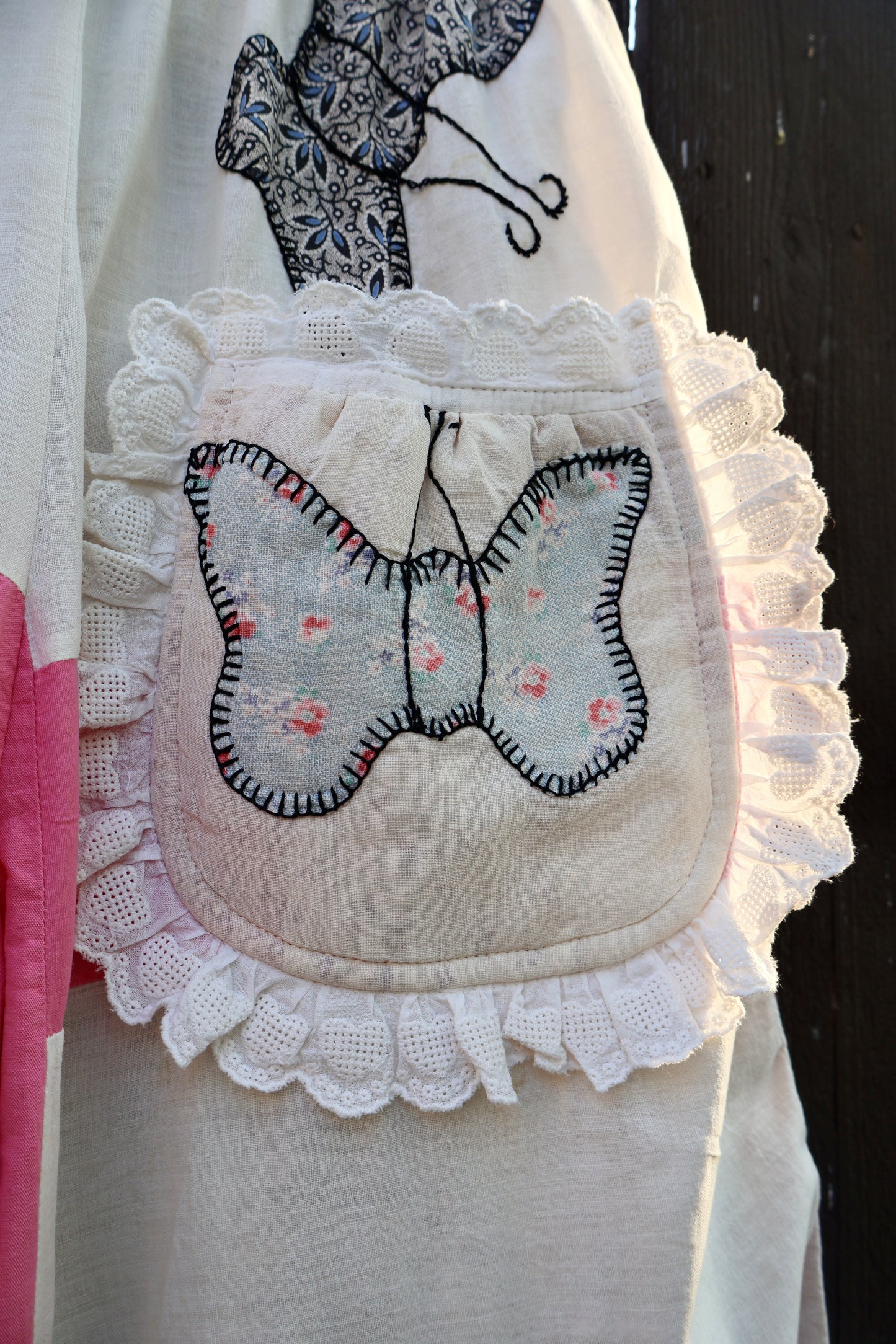 The Mariposa Ruffle Quilt Top Pants