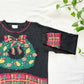 1994 Christmas Wreath Sweater | 90s Festive Knit Pullover | Holiday