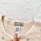 Vintage Hand Knit Wool Cardigan Sweater | Pastel Floral Cherry