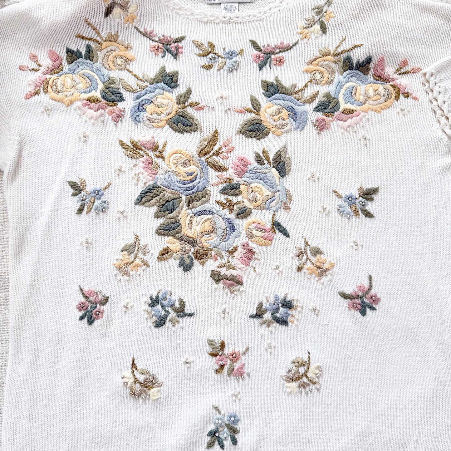 Vintage Jacque & KoKo Embroidered Sweater Pullover