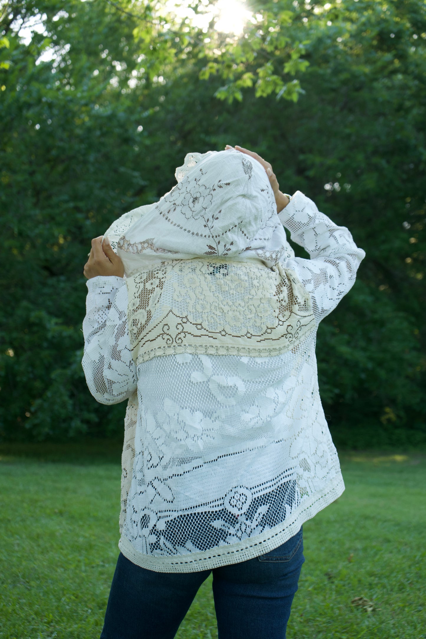 Maribel Lace Hooded Jacket
