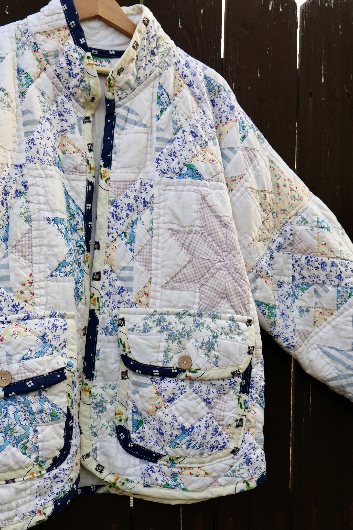 The Maribel Blue Garden Jacket